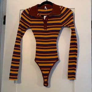 Urban Outfitters striped bodysuit. NWT.